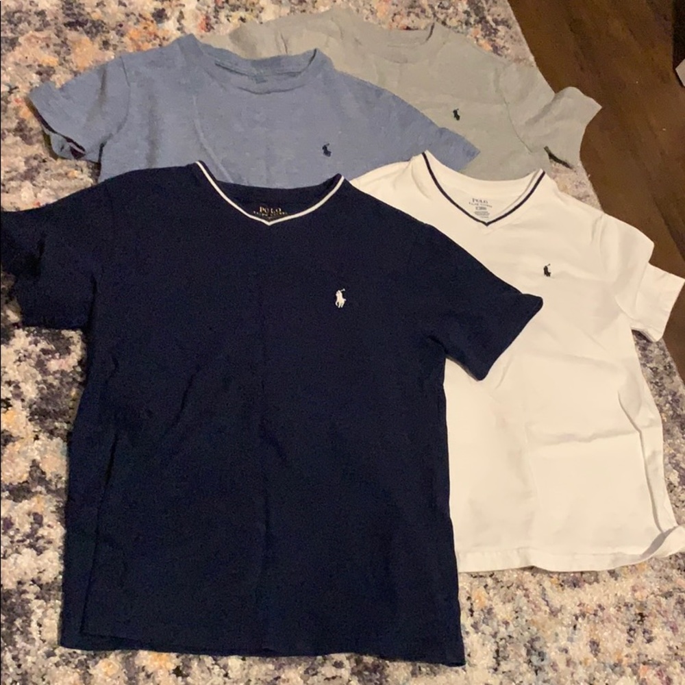 Lot of 4 boys polo T-shirts size 7